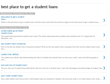 Tablet Screenshot of best-place-to-get-a-student-loans.blogspot.com