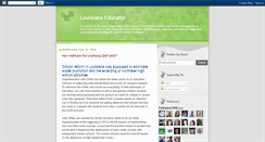 Desktop Screenshot of louisianaeducator.blogspot.com