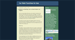 Desktop Screenshot of carwashfranchisesforsale.blogspot.com