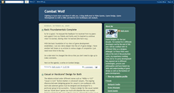 Desktop Screenshot of combatwolf.blogspot.com