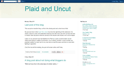 Desktop Screenshot of plaidanduncut.blogspot.com