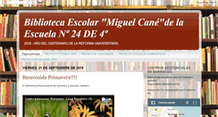 Desktop Screenshot of biblioteca24de4.blogspot.com