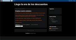 Desktop Screenshot of llegolaeradelosdescuentos.blogspot.com
