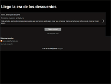 Tablet Screenshot of llegolaeradelosdescuentos.blogspot.com