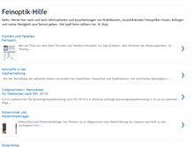 Tablet Screenshot of feinoptik-hilfe.blogspot.com