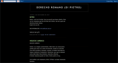 Desktop Screenshot of derechoromano911.blogspot.com