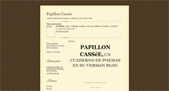 Desktop Screenshot of papilloncassee.blogspot.com