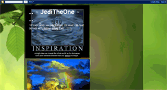 Desktop Screenshot of jeditheone.blogspot.com