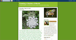 Desktop Screenshot of creatingagardenofwords.blogspot.com