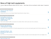 Tablet Screenshot of news-of-high-tech-equipment.blogspot.com