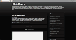 Desktop Screenshot of matemanos.blogspot.com