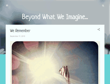 Tablet Screenshot of beyondwhatweimagine.blogspot.com