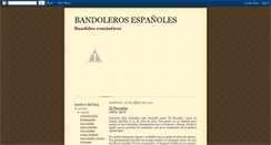Desktop Screenshot of bandoleroromantico.blogspot.com