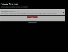 Tablet Screenshot of pranavainavolu.blogspot.com