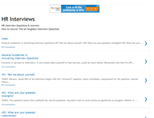 Tablet Screenshot of hrinterviews.blogspot.com