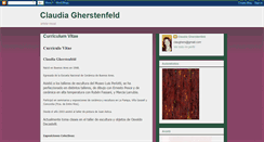 Desktop Screenshot of claudiagherstenfeld.blogspot.com