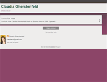 Tablet Screenshot of claudiagherstenfeld.blogspot.com