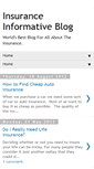 Mobile Screenshot of insurance-flux.blogspot.com