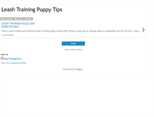 Tablet Screenshot of leashtrainingpuppy.blogspot.com