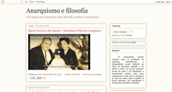 Desktop Screenshot of anarquismoefilosofia.blogspot.com