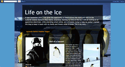 Desktop Screenshot of lifeontheice-antarctica.blogspot.com