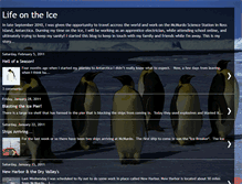 Tablet Screenshot of lifeontheice-antarctica.blogspot.com