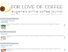 Tablet Screenshot of forloveofcoffeejournal.blogspot.com