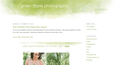 Desktop Screenshot of greenapplephotography.blogspot.com