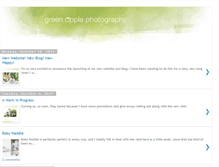 Tablet Screenshot of greenapplephotography.blogspot.com