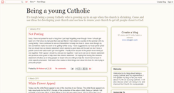 Desktop Screenshot of beingayoungcatholic.blogspot.com