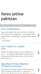 Mobile Screenshot of forexonlinepakistan.blogspot.com