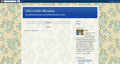 Desktop Screenshot of littlemiraclesoflife.blogspot.com