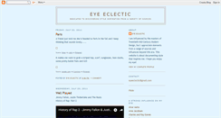 Desktop Screenshot of eyeeclectic.blogspot.com