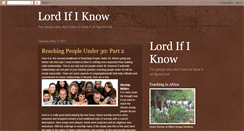 Desktop Screenshot of lordifiknow.blogspot.com