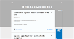 Desktop Screenshot of ithood.blogspot.com