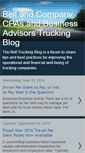 Mobile Screenshot of belltruckingblog.blogspot.com