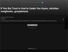 Tablet Screenshot of ifyoubuttrustingodtoguideyou.blogspot.com