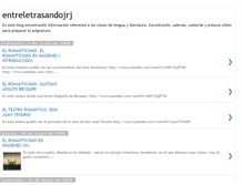 Tablet Screenshot of entreletrasandojrj.blogspot.com