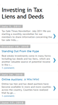 Mobile Screenshot of investingintaxliensanddeeds.blogspot.com