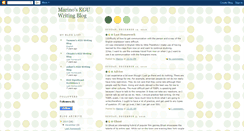 Desktop Screenshot of marinokguwritingblog.blogspot.com