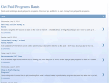 Tablet Screenshot of getpaidtoprogramsrants.blogspot.com