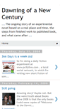 Mobile Screenshot of dawningofanewcentury.blogspot.com