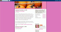 Desktop Screenshot of homestead-dreams.blogspot.com