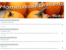 Tablet Screenshot of homestead-dreams.blogspot.com