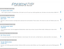 Tablet Screenshot of evolution-tour.blogspot.com