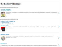 Tablet Screenshot of mediacionyliderazgo.blogspot.com