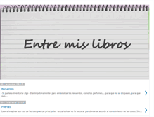 Tablet Screenshot of entremislibros.blogspot.com