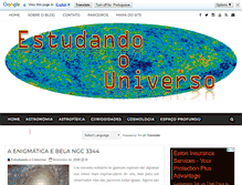 Tablet Screenshot of estudandouniverso.blogspot.com