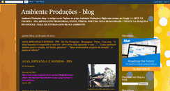 Desktop Screenshot of ambienteproducoes.blogspot.com