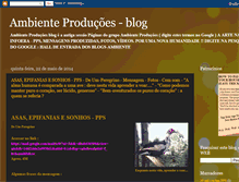 Tablet Screenshot of ambienteproducoes.blogspot.com